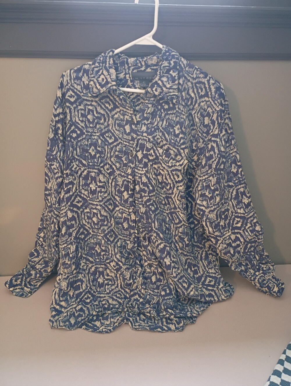 SILK WOMENS LONG SLEEVE BLOUSE